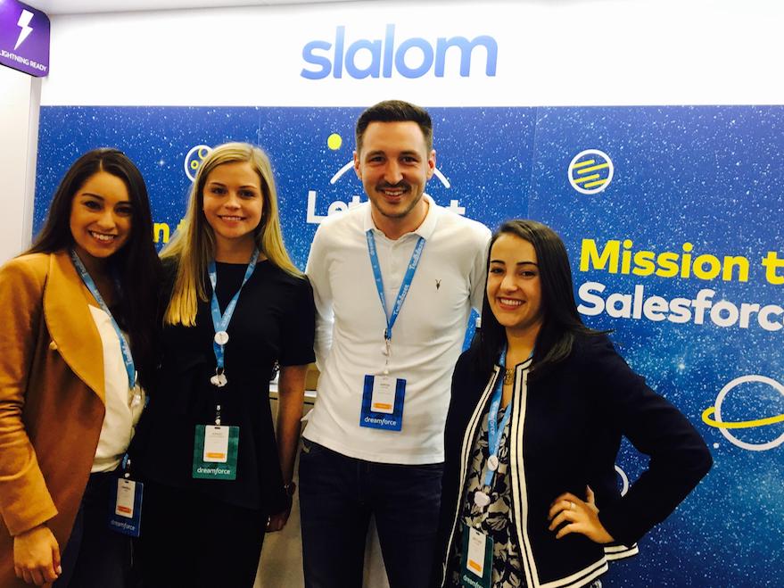 Me, Daniela, Ashley and Brittany working the Slalom Booth